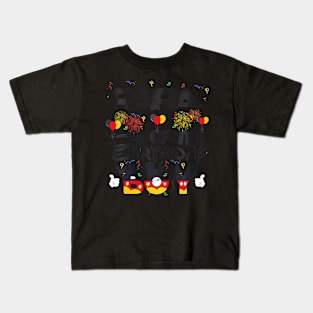 Papa Of The Birthday Boy Mouse Family Matching Kids T-Shirt